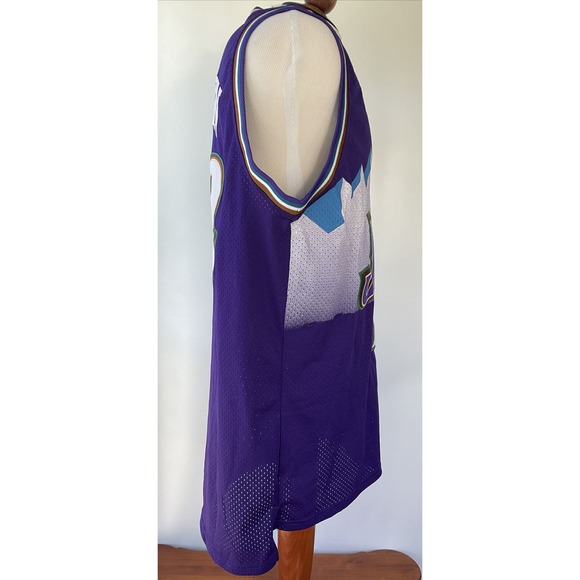 VINTAGE ADIDAS UTAH JAZZ JOHN STOCKTON STITCHED JERSEY SIZE MEDIUM - Picture 5 of 9